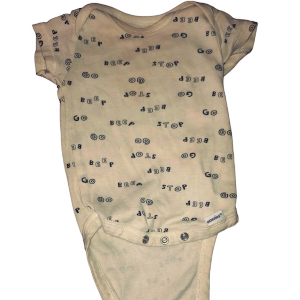 🌞 5/$25 Gerber 1 pc bodysuit short sleeves snap bottom easy changing 3-6 mos